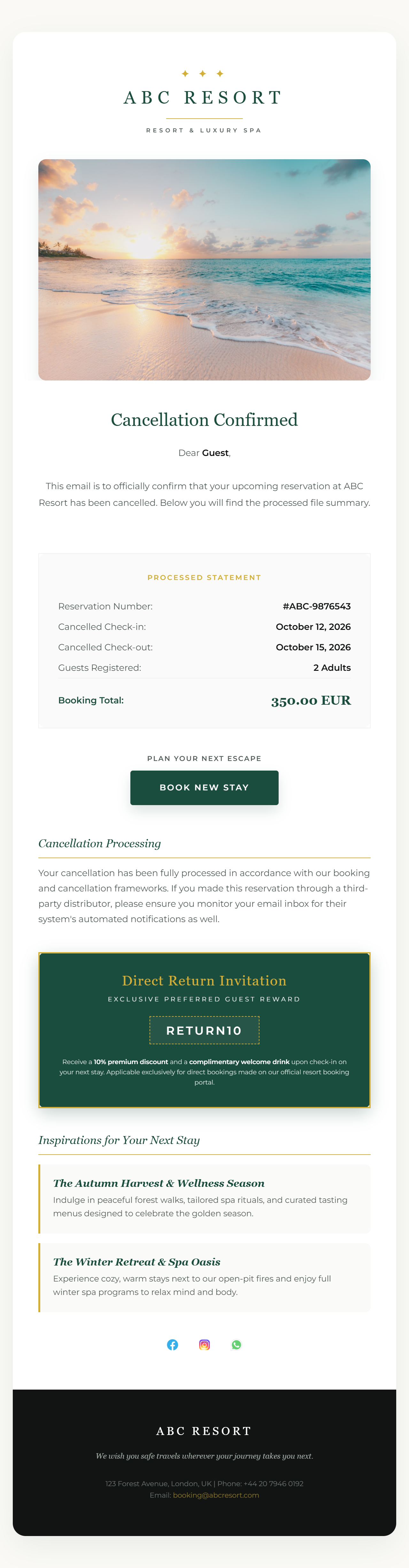 Ivy Cancelled Booking Super